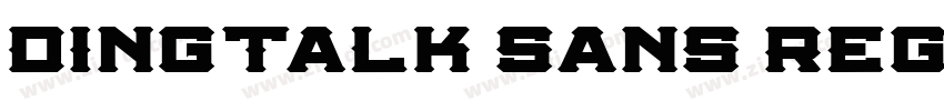 DingTalk Sans Regula字体转换